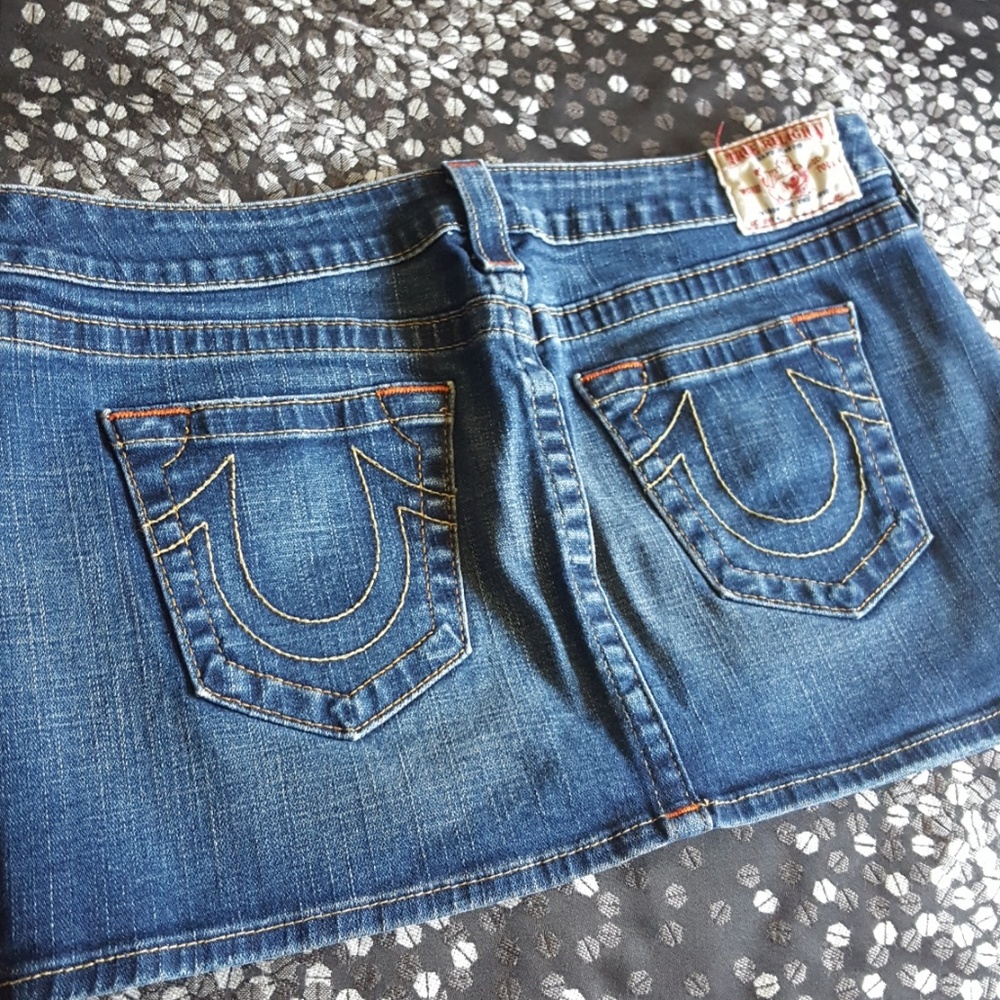 True Religion Jean mini skirt